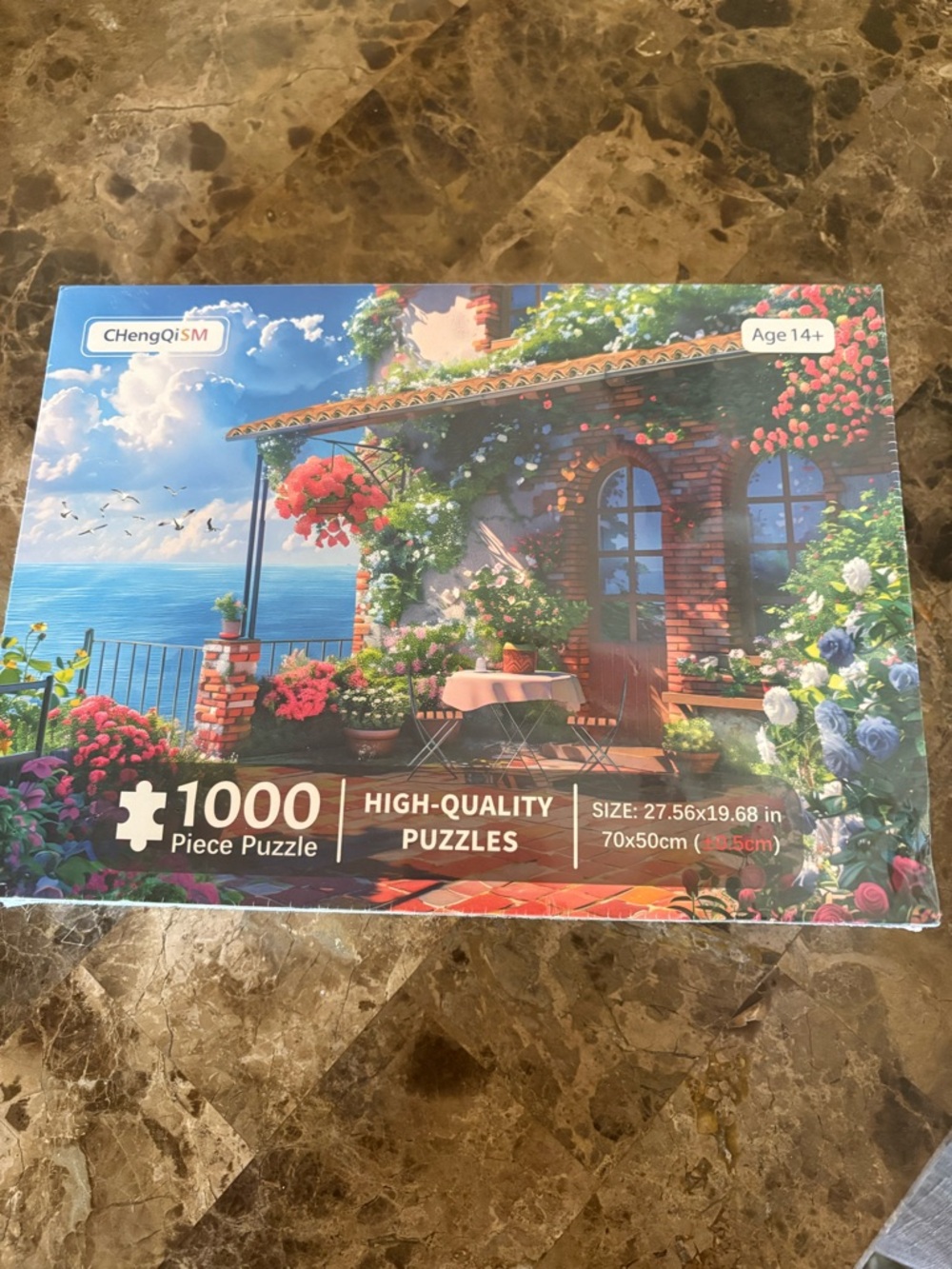 1000-Piece NWT Seaview Cottage , Coastal Retreat Jigsaw Puzzle - Multicolor